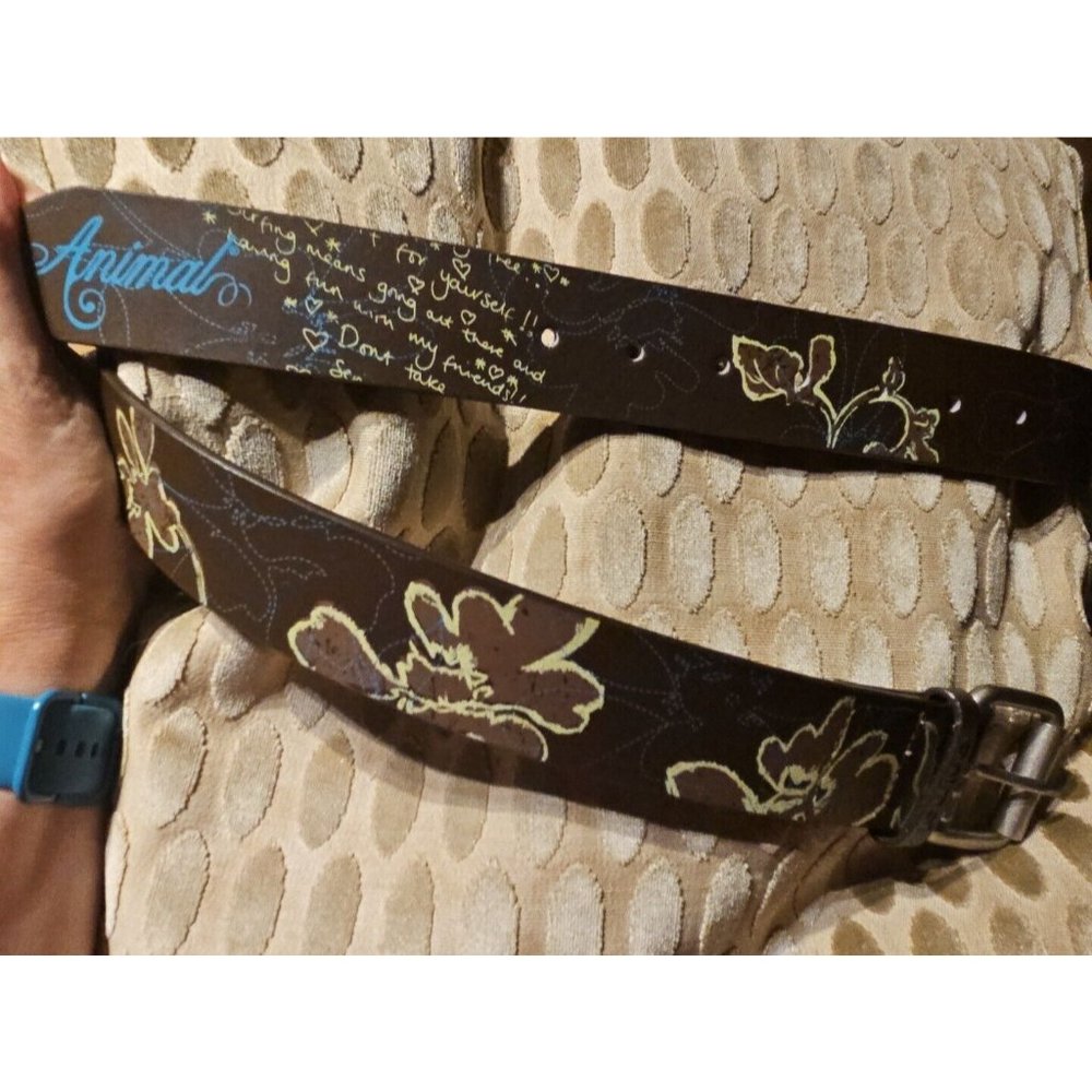 BNWoT Animal Belt, Immaculate, Leather & Bonded Leather, 33-38 inch size Waist - Picture 3 of 16